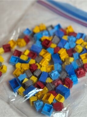 Monopoly Lot of Replacement Houses/Buildings Multi Color